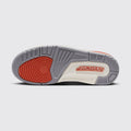 Women's Air Jordan 3 Georgia Peach sneaker – outsole view