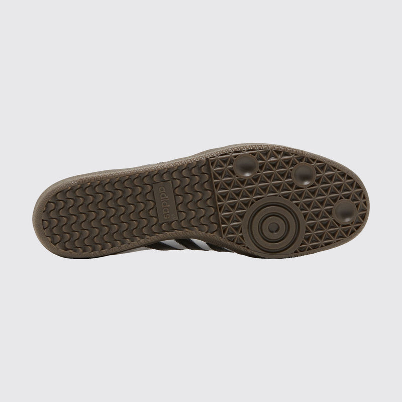 Adidas Samba ADV White Black Gum Sneaker – Ansicht der Laufsohle