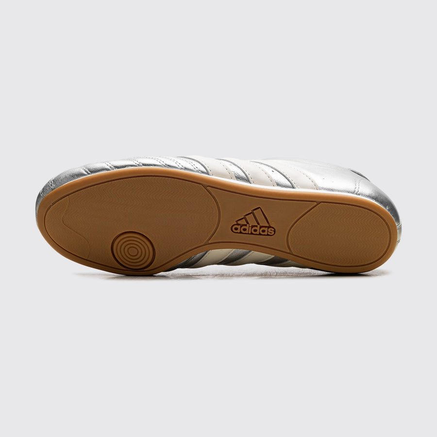 Adidas Taekwondo Silver Metallic Off White Damen Sneaker – Ansicht der Laufsohle