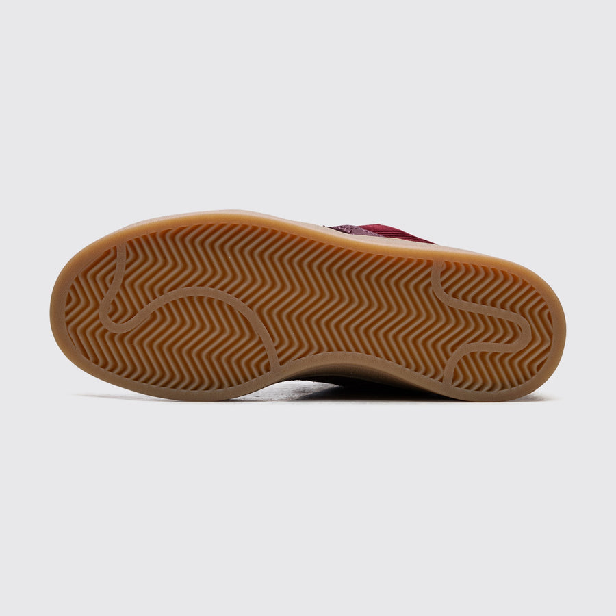 Adidas Campus 00s Japanese Rock Garden Burgundy sneaker – outsole view
