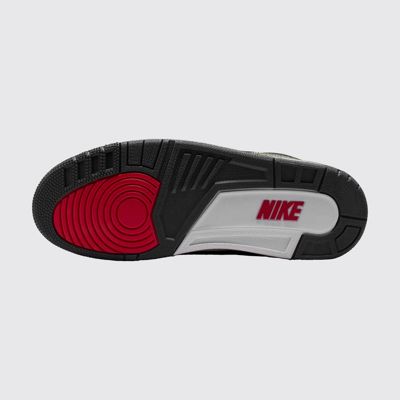 Levi's x Air Jordan 3 Black and White basket – vue de la semelle