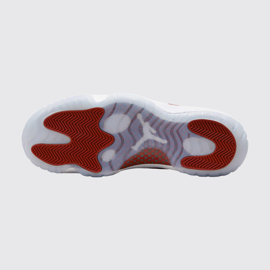 Air Jordan 11 Varsity Red sneaker – outsole view