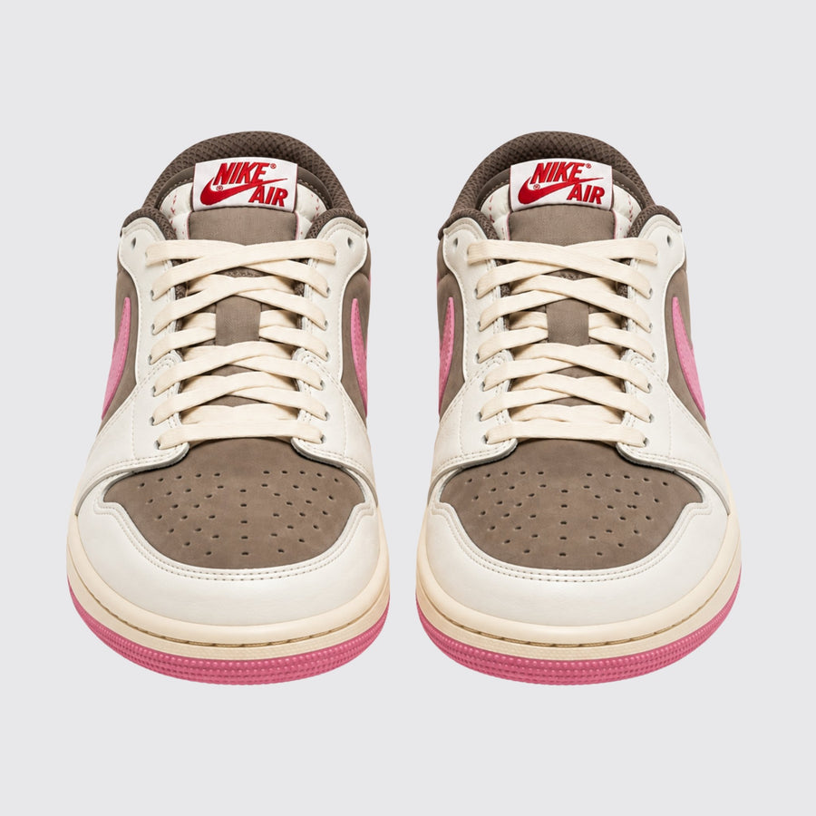 Jordan 1 Retro Low OG SP Travis Scott "Sail/Tropical Pink"