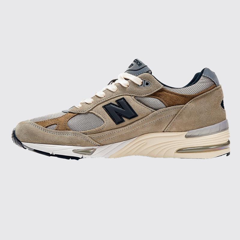 JJJJound New Balance 991 Made in UK Grey sneaker – side view