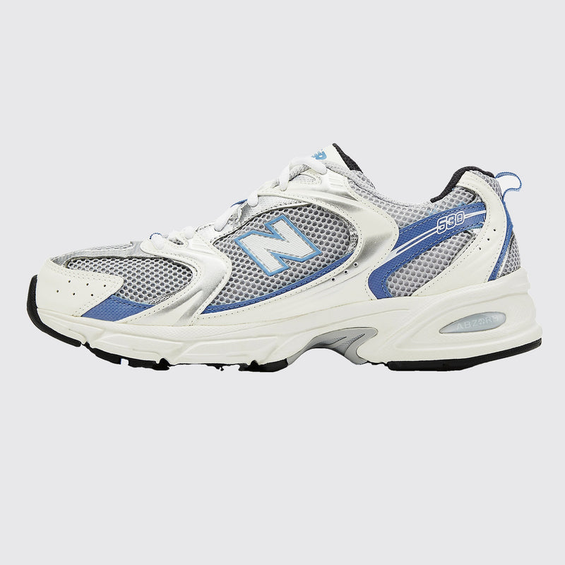 New Balance 530 Steel Blue sneaker – side view