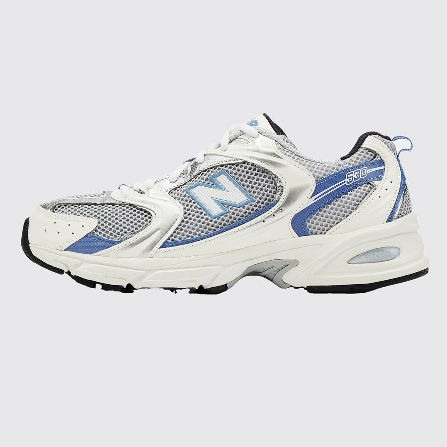New Balance 530 Steel Blue sneaker – side view
