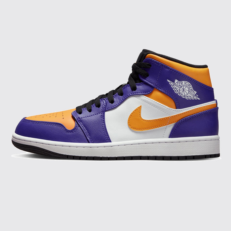 Air Jordan 1 Mid Lakers sneaker – other side view