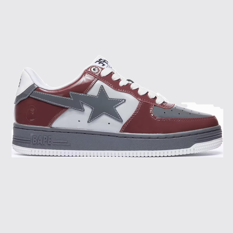 A Bathing APE BAPE STA Low M1 Burgundy sneaker – other side view