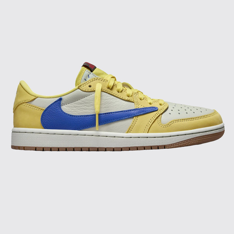 Travis Scott x Air Jordan 1 Low OG Canary sneaker – other side view