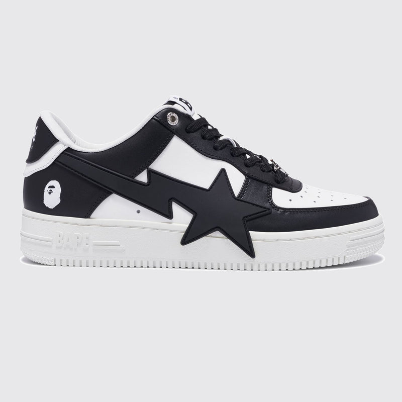 A Bathing APE BAPE STA OS Black White sneaker – other side view