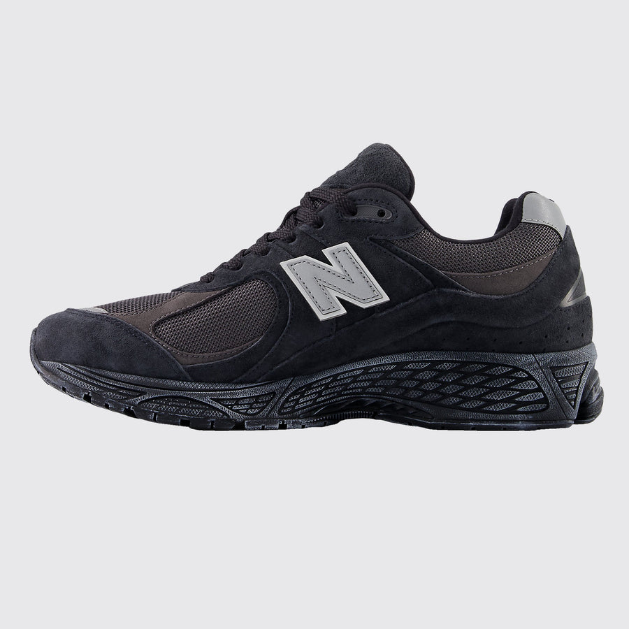 New Balance 2002R Vintage Black Grey Sneaker – Seitenansicht