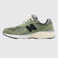 JJJJound New Balance 990v3 Made in USA Olive zapatilla – vista lateral