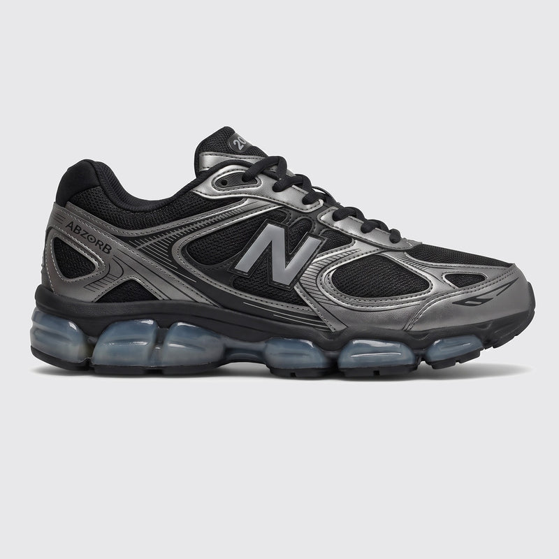New Balance ABZORB 2000 Black Silver sneaker – other side view
