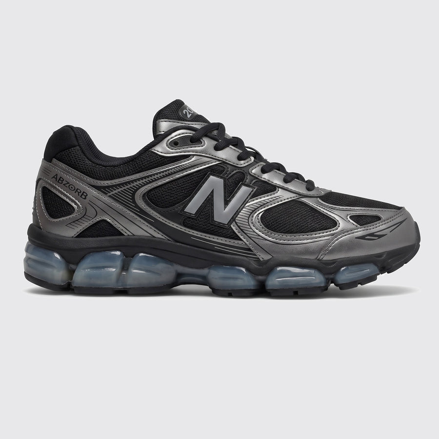 New Balance ABZORB 2000 Black Silver sneaker – other side view