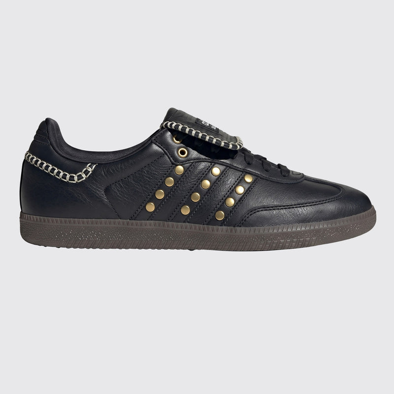 Zapatilla Wales Bonner x Adidas Samba Studded Black – otra vista lateral