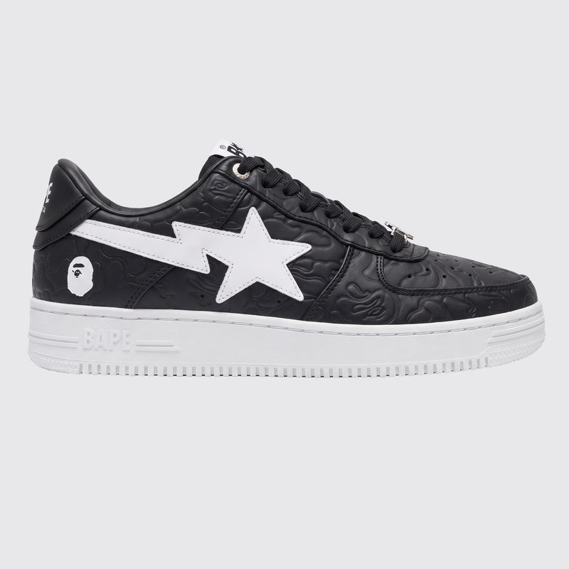 A Bathing APE BAPE STA #3 Black White sneaker – other side view