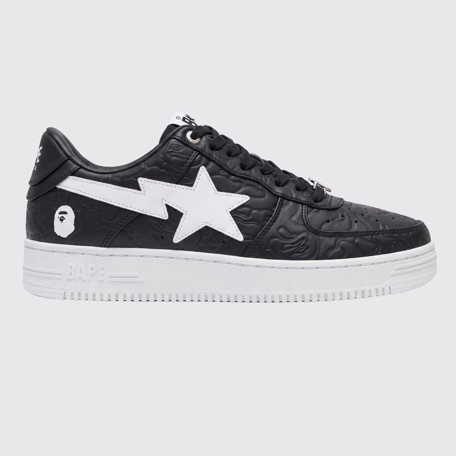 A Bathing APE BAPE STA #3 Black White sneaker – other side view