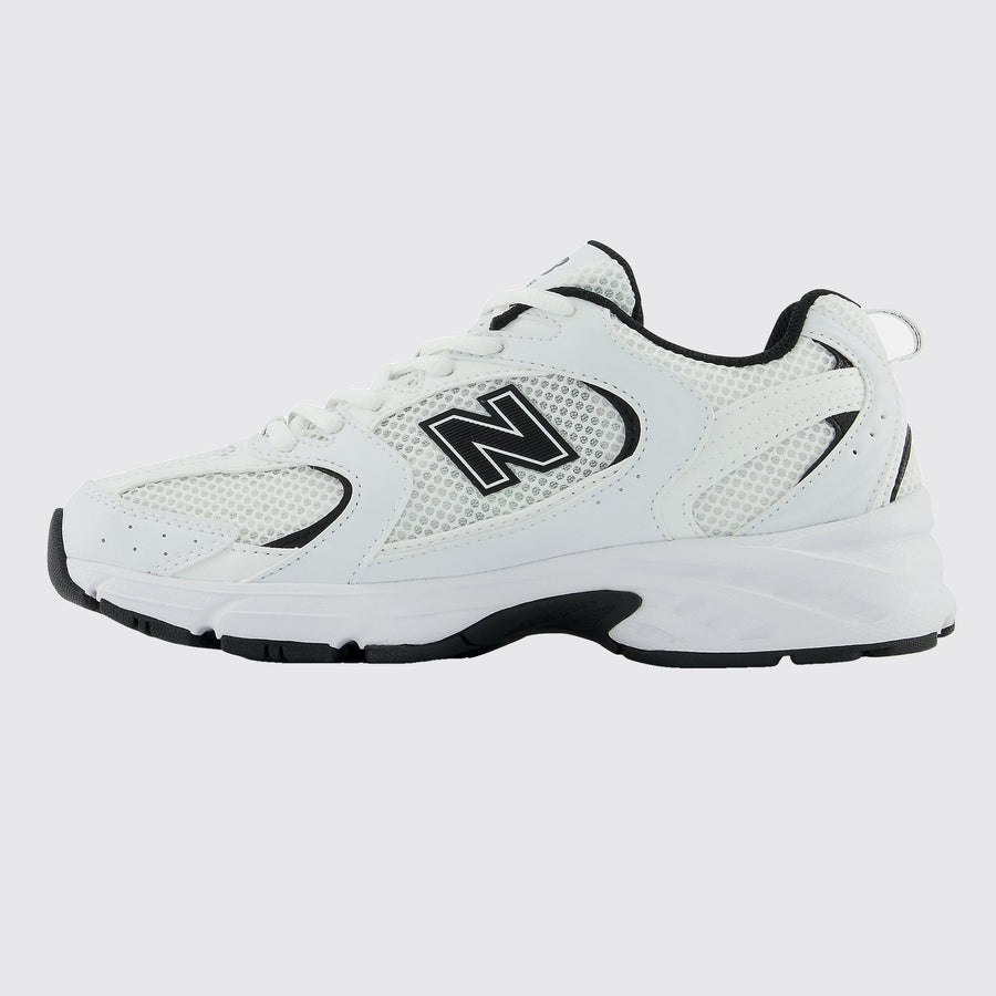 New Balance 530 White Black sneaker – side view