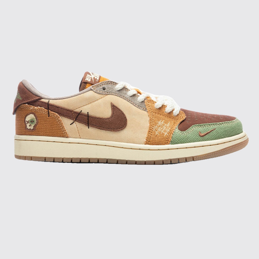 Zion Williamson x Air Jordan 1 Low OG Voodoo zapatilla – vista del otro lateral