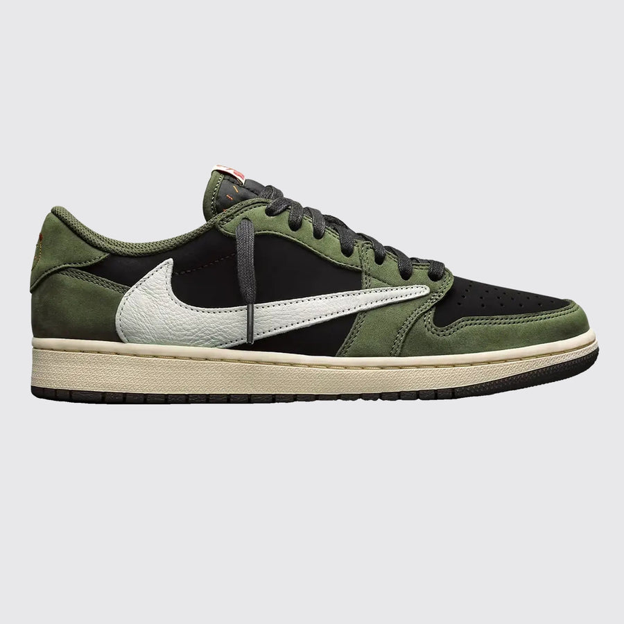 Travis Scott x Air Jordan 1 Low OG Black Olive Sneaker – Ansicht der anderen Seite