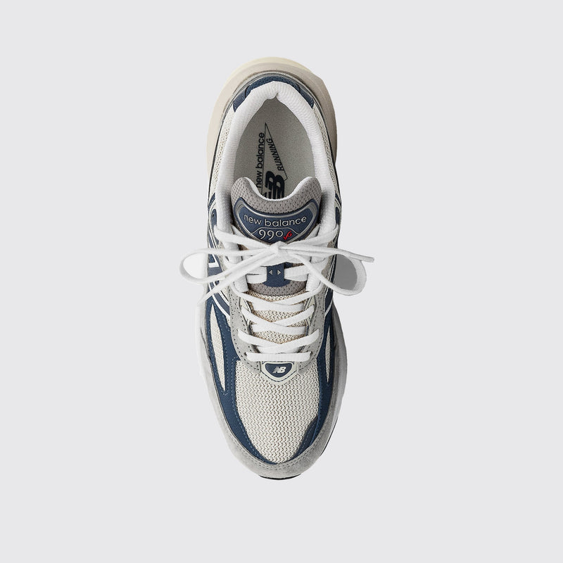 Teddy Santis New Balance 990v6 Made in USA Marblehead Vintage Indigo Sneaker – Draufsicht