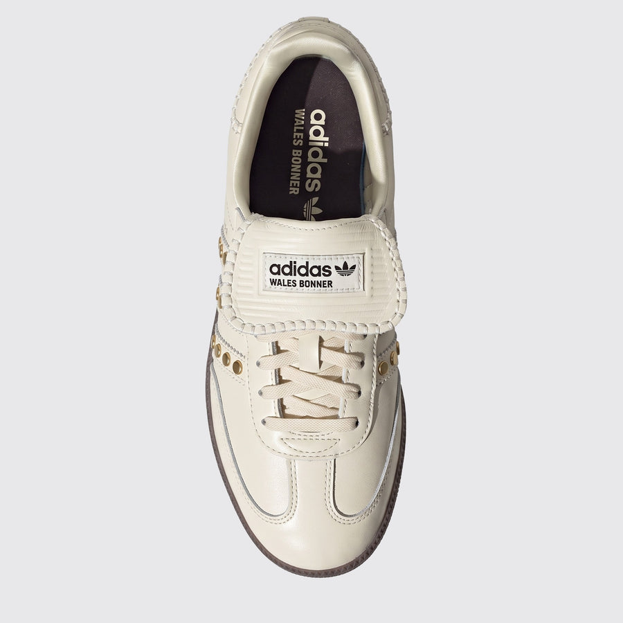Wales Bonner x Adidas Samba Studded White sneaker – vue de dessus