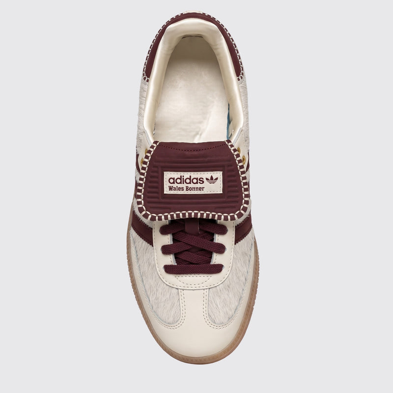 Sneaker Wales Bonner x Adidas Samba Pony Tonal Cream White – vue du dessus