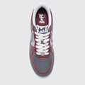 A Bathing APE BAPE STA Low M1 Burgundy sneaker – top view