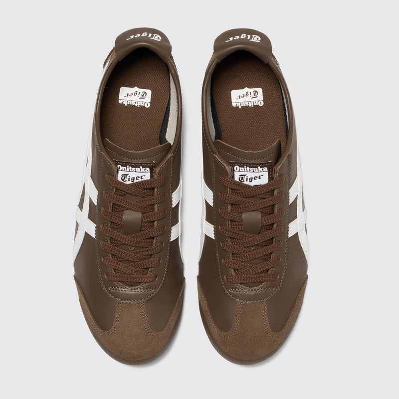 Onitsuka Tiger Mexico 66 Brown Storm White Sneaker – Draufsicht des Paares