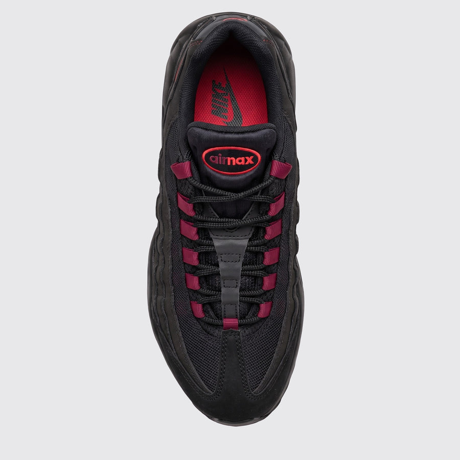 Nike Air Max 95 GS Black Red sneaker – top view