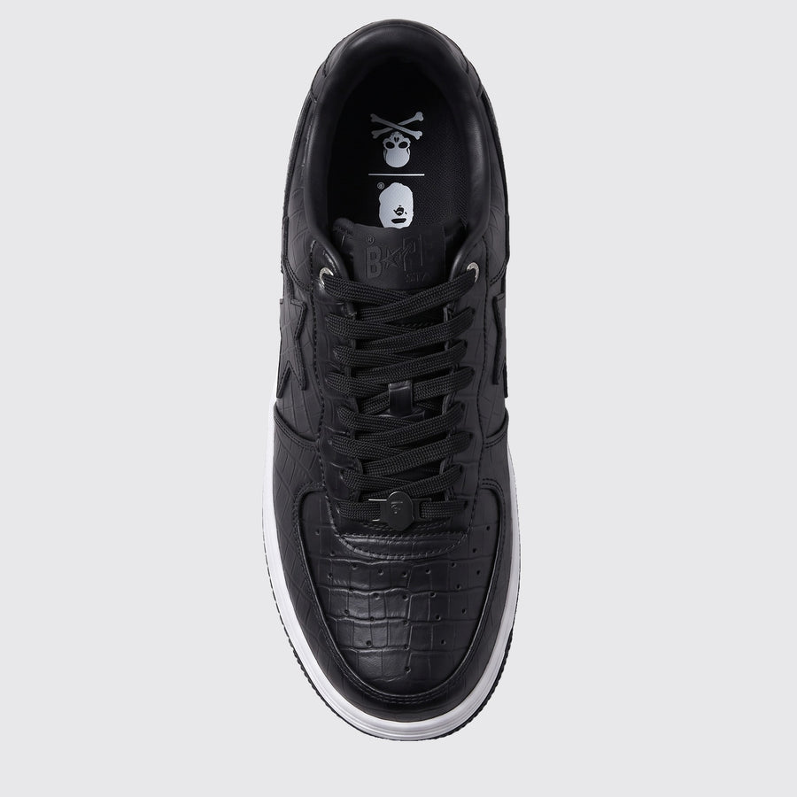 A Bathing APE x NEIGHBORHOOD BAPE STA Black sneaker – top view