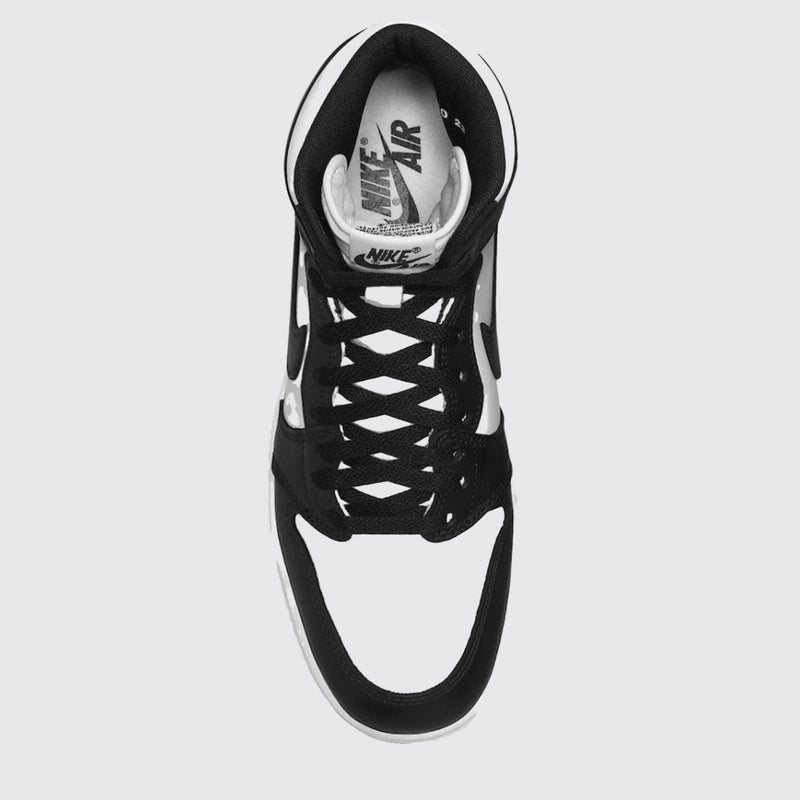 Air Jordan 1 High 85 Black White sneaker – top view