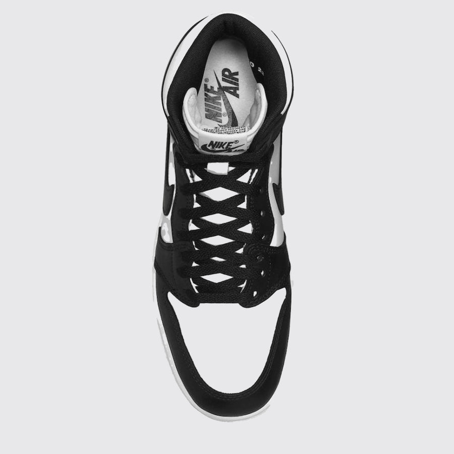 Air Jordan 1 High 85 Black White sneaker – top view