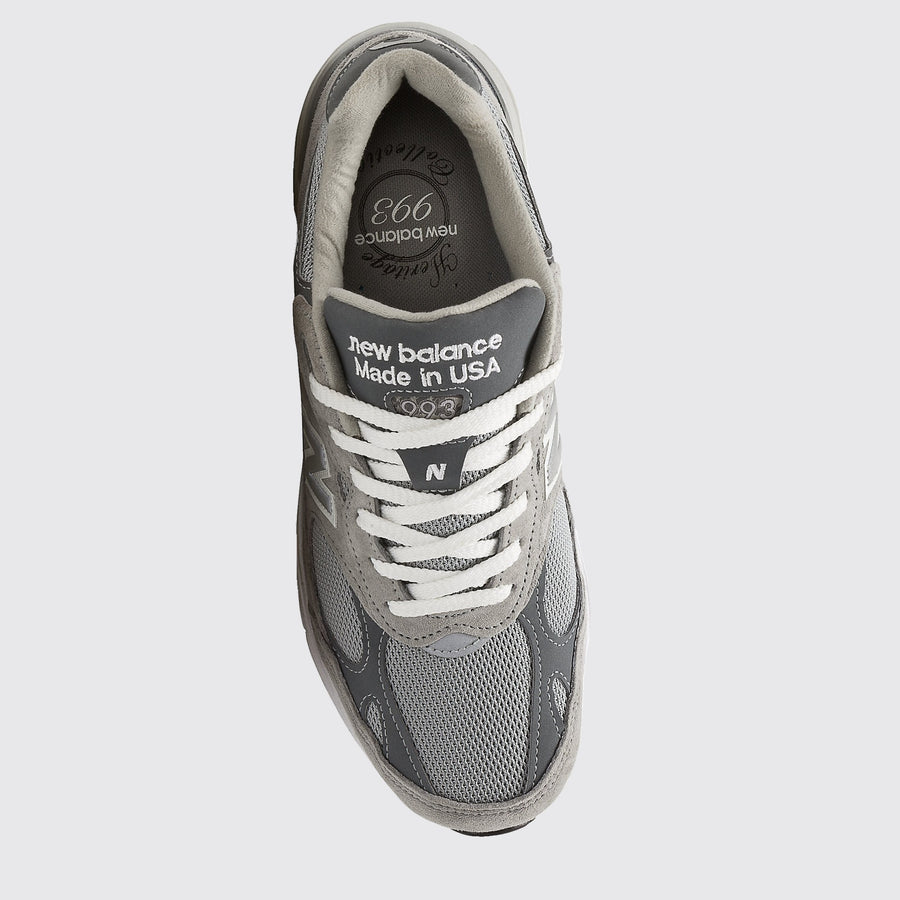 New Balance 993 Made in USA Grey Sneaker – Draufsicht
