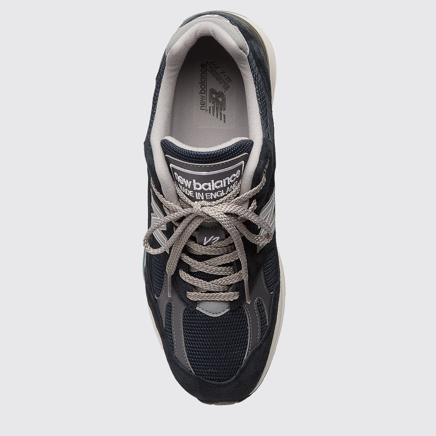 New Balance 991v2 Made in UK Dark Navy sneaker – top view