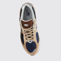 New Balance 2002R Beige Navy sneaker – top view