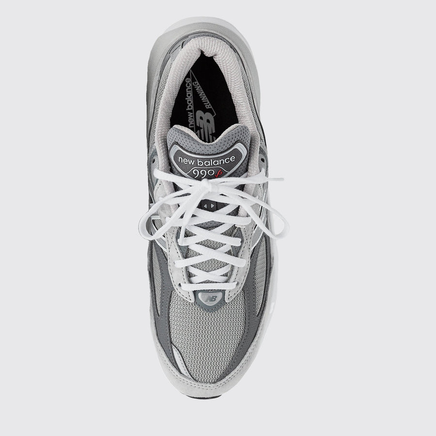New Balance 990v6 Made in USA Grey basket – vue de dessus