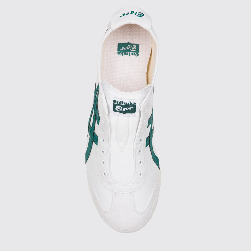 Onitsuka Tiger Mexico 66 Slip-On White Spruce Green sneaker – top view