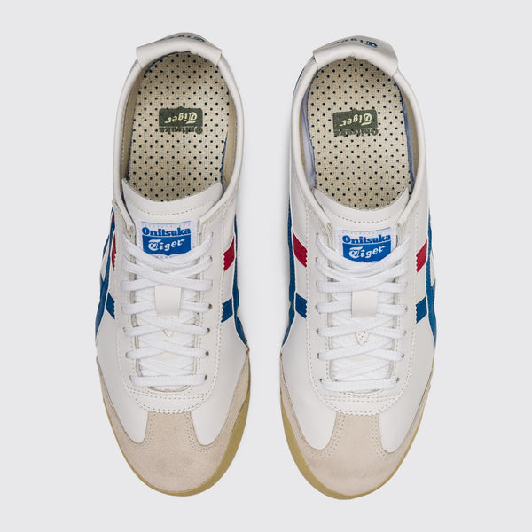 Onitsuka Tiger Mexico 66 White Blue Sneaker – Draufsicht des Paares