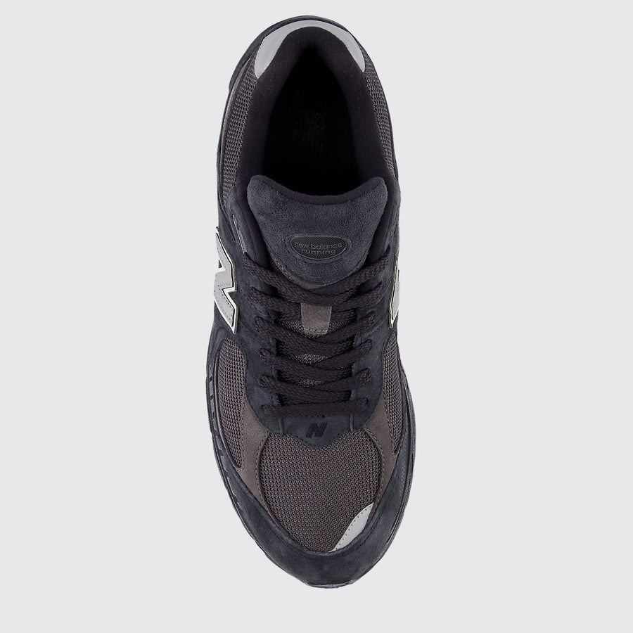 New Balance 2002R Vintage Black Grey Sneaker – Draufsicht