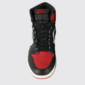 Air Jordan 1 High OG Bred Toe sneaker – top view