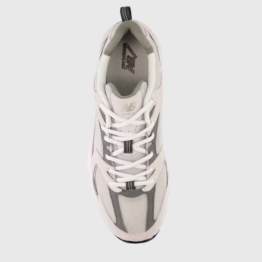 New Balance 530 Grey Matter Harbor Grey basket – vue de dessus