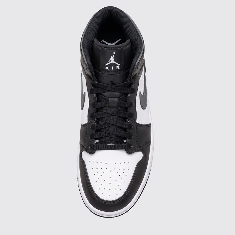 Air Jordan 1 Mid Iron Grey sneaker – top view