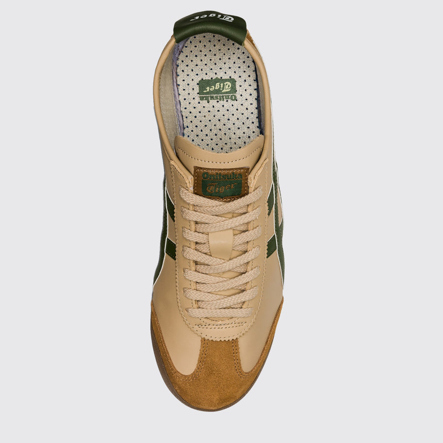 Onitsuka Tiger Mexico 66 Beige Grass Green sneaker – top view