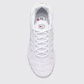 Women's Nike Air Max Plus Triple White sneaker – top view