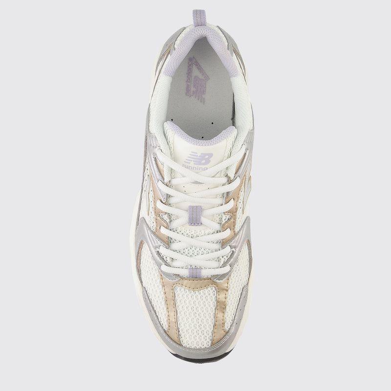 New Balance 530 Silver Moss sneaker – top view