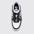 A Bathing APE BAPE STA OS Black White sneaker – top view