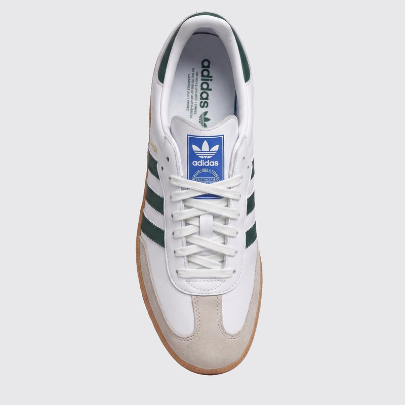Adidas Samba OG White Green Gum sneaker – top view