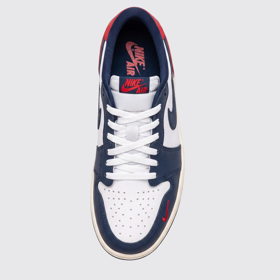 Air Jordan 1 Low OG Howard University basket – vue de dessus