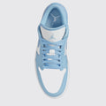 Air Jordan 1 Low Aluminum Damen Sneaker – Draufsicht